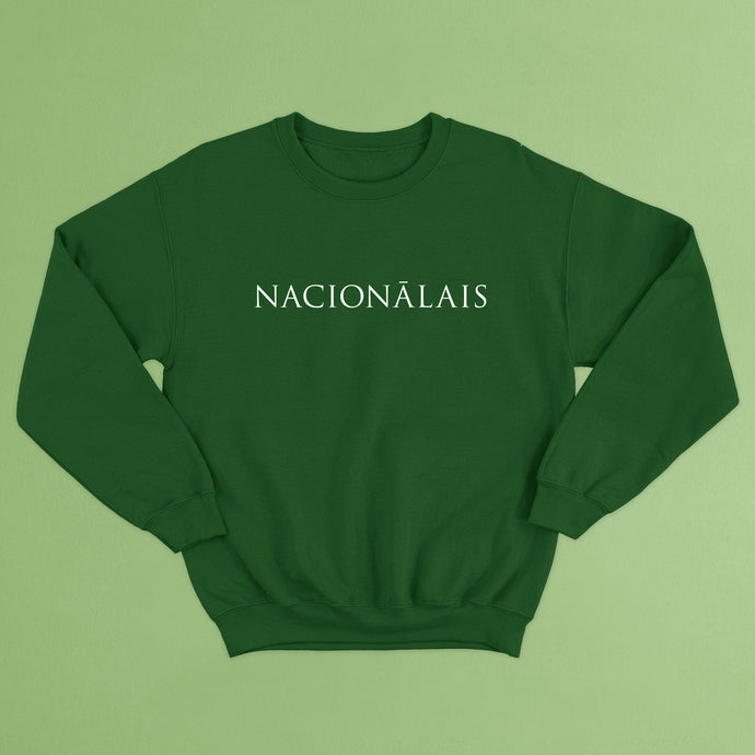 Tumši zaļš vīriešu džemperis 